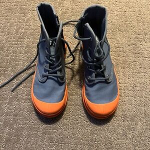 Palladium Kids Boots - Blue and Orange